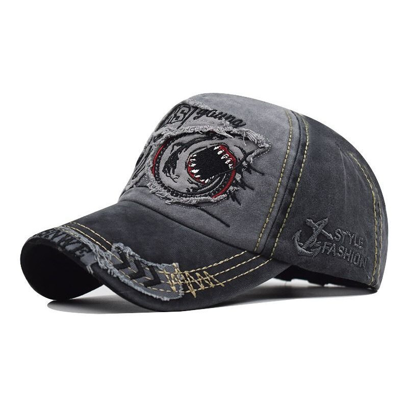 EDIKO Čiapka so šiltom Bavlnená Šiltovka Sharks Čierna 65229325