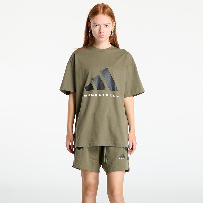 adidas Performance Tričko adidas Basketball T-Shirt UNISEX Olive 65082848