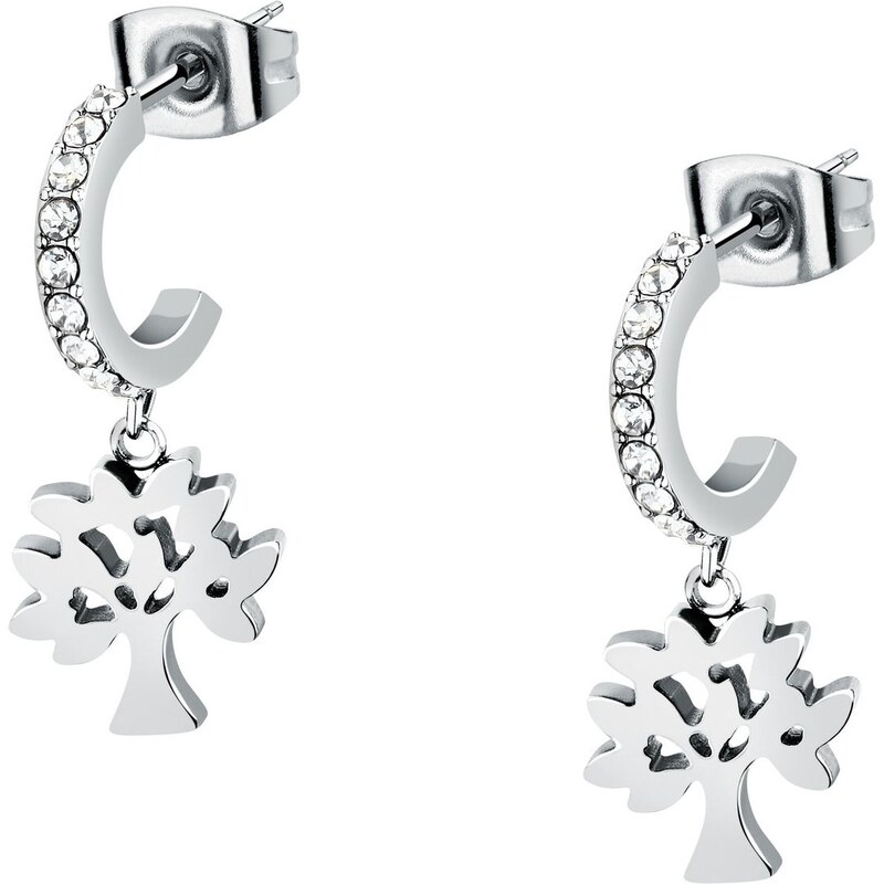 La Petite Story Nadčasové oceľové náušnice Strom života LPS01AYQ120 66581699