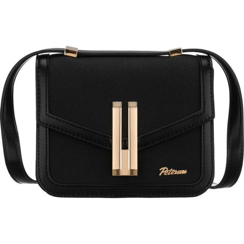 Peterson Čierna dámska dvojkomorová crossbody kabelka PTN DALIA 65249458