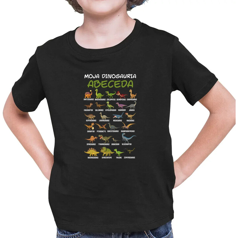 Garibald Moja dinosauria abeceda - detské tričko s potlačou 65247935