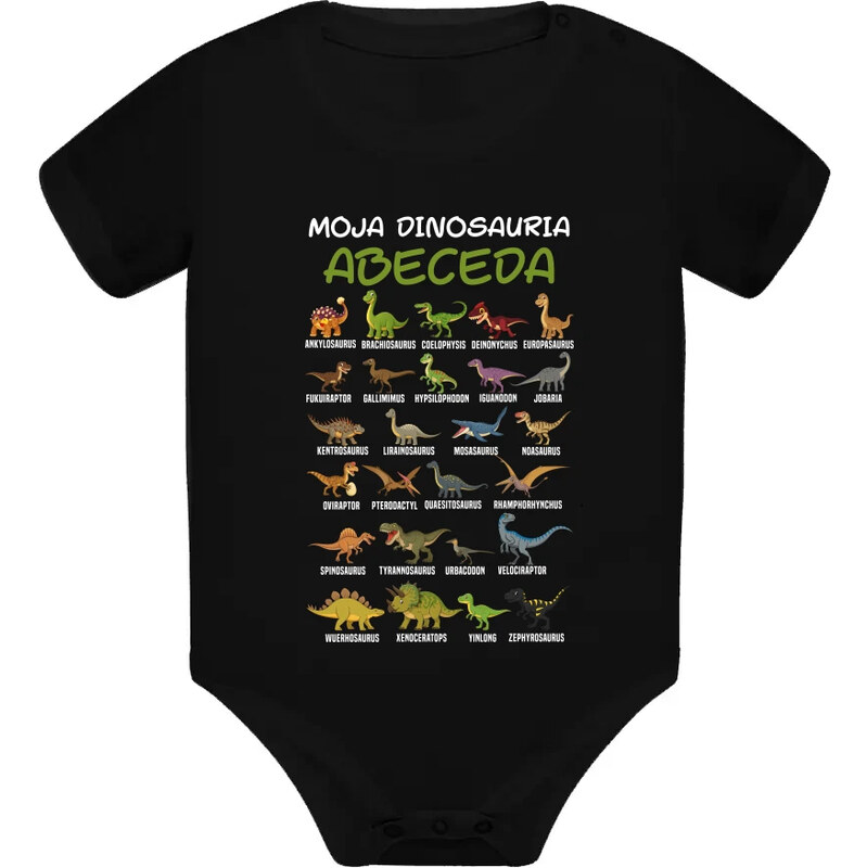 E-shop Garibald Moja dinosauria abeceda - body s potlačou