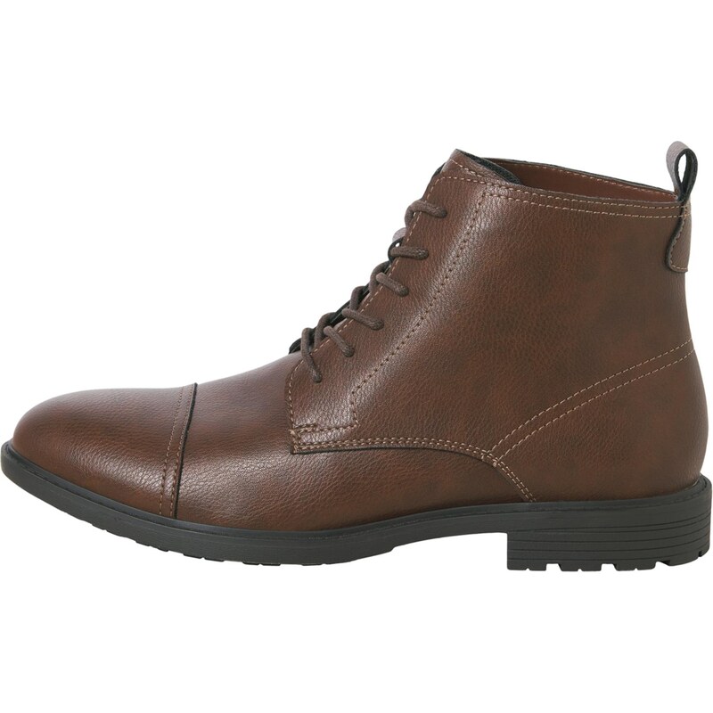 JACK & JONES Šnurovacie čižmy JFWDANBY hnedá 65608707
