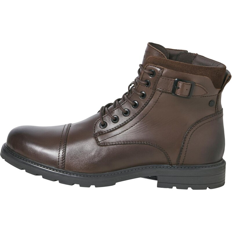 JACK & JONES Šnurovacie čižmy JFWCHATSWORTH hnedá 65608712