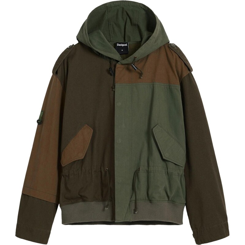 Desigual Prechodná bunda hnedá / svetlohnedá / kaki 65883299