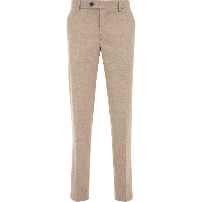 WE Fashion Nohavice s pukmi béžová 65286677