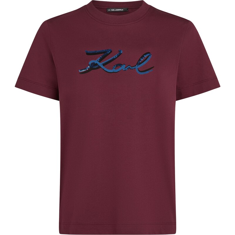 Karl Lagerfeld Tričko modrá / bordová 65253467