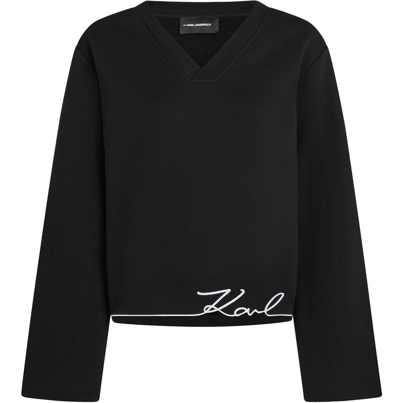 Karl Lagerfeld Mikina čierna / biela 65658486