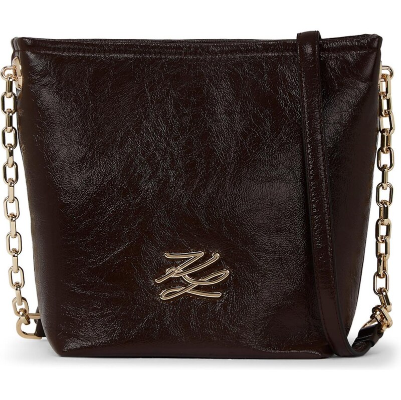Karl Lagerfeld Taška cez rameno tmavohnedá 65415094