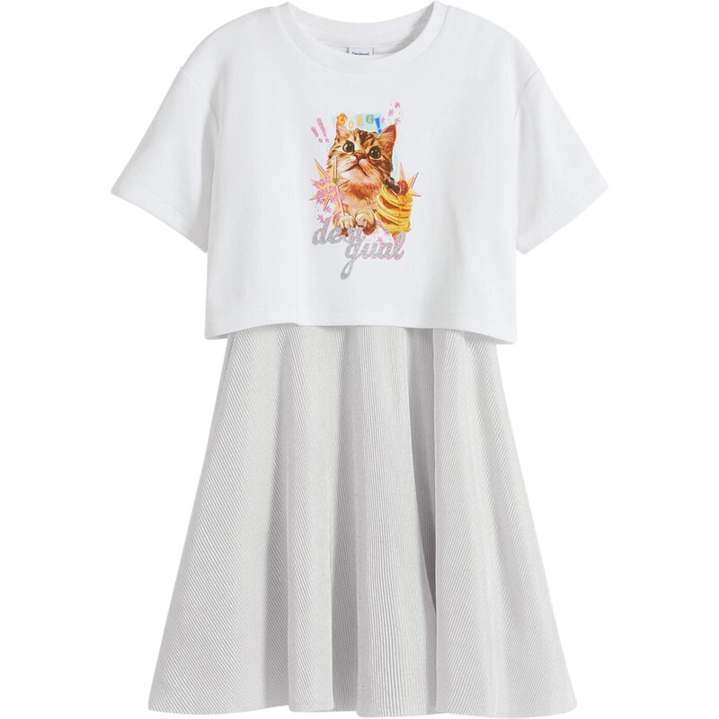 Desigual Šaty zmiešané farby / biela 65656939