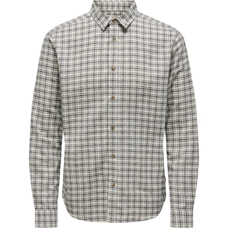 Only & Sons Košeľa ONSGudmund čierna / prírodná biela 65253441