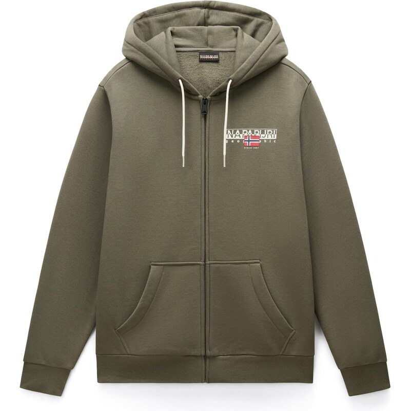 NAPAPIJRI Tepláková bunda B-Aylmer olivová / biela 65966828