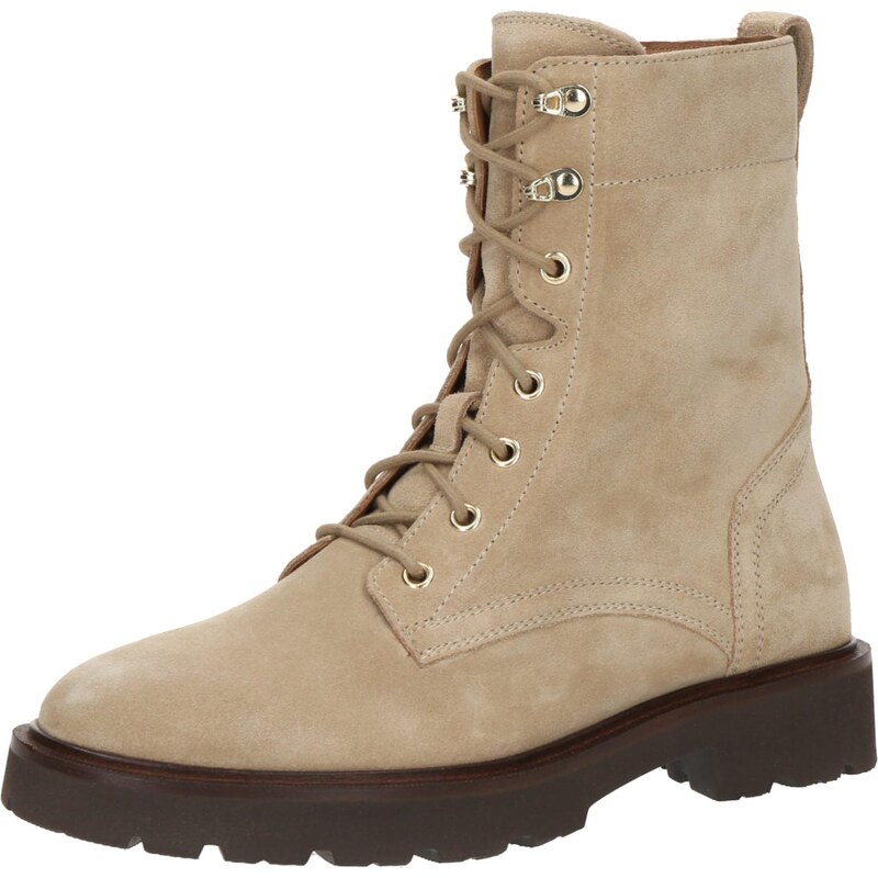 GEOX Šnurovacie členkové čižmy D Norize béžová 65253608