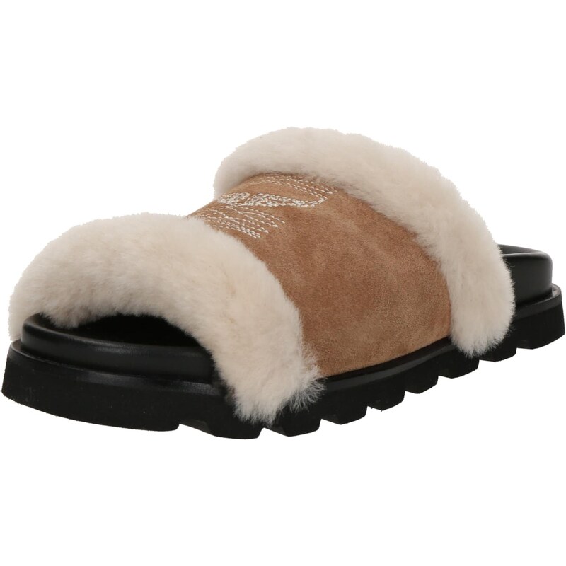 Zadig & Voltaire Šľapky farba ťavej srsti / nebielená 65353466