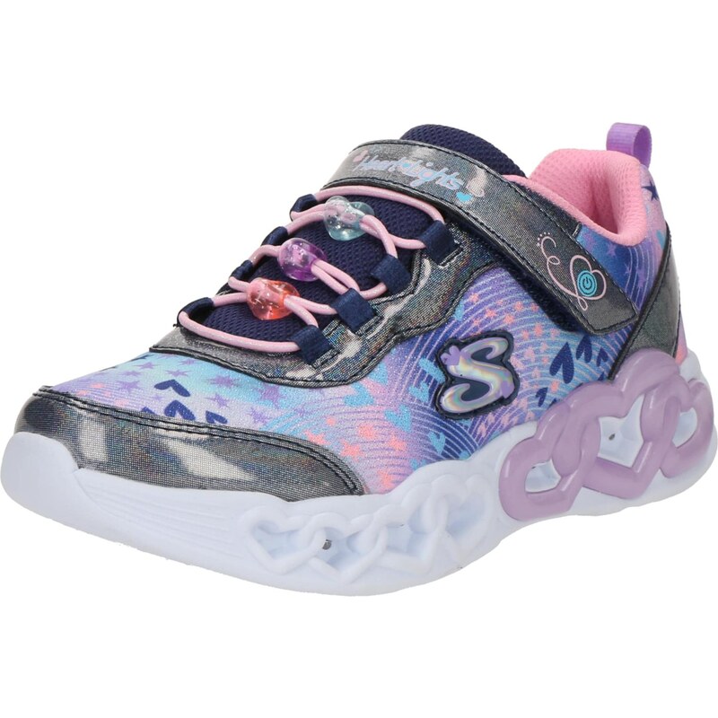 SKECHERS Tenisky Infinite Heart Lights námornícka modrá / kráľovská 65268031