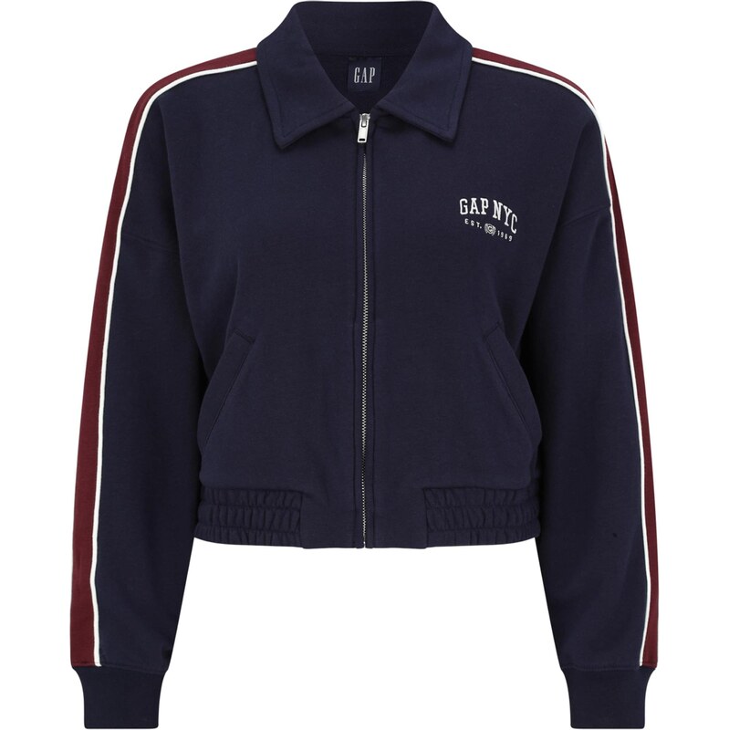 Gap Petite Tepláková bunda námornícka modrá / červená / biela 65286797