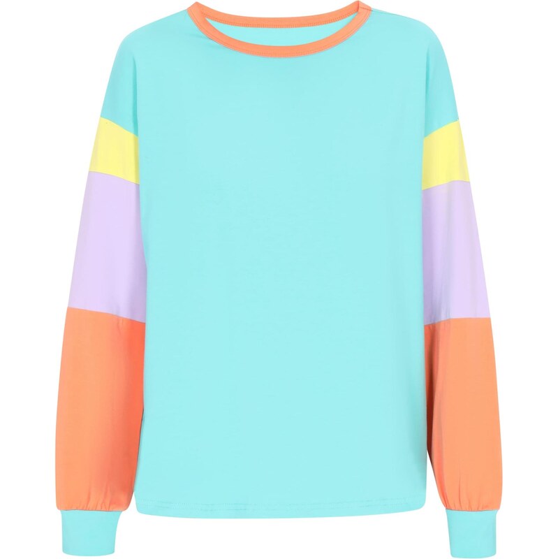 swirly Tričko svetlomodrá / žltá / orgovánová / koralová 66119712