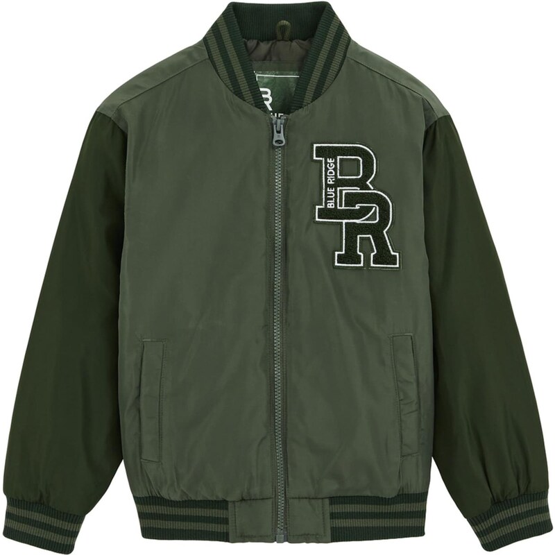 WE Fashion Prechodná bunda kaki / biela 65882863