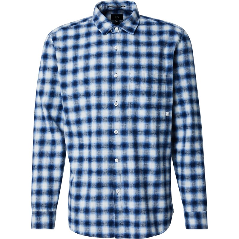 QS Košeľa modrá / námornícka modrá / biela 65253527