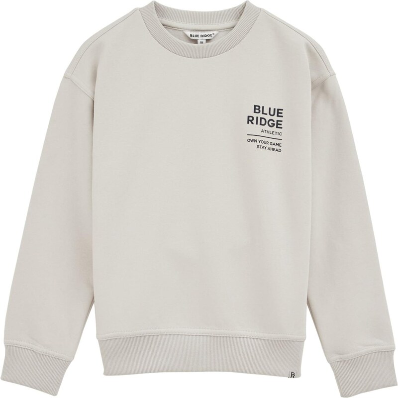 WE Fashion Mikina svetlosivá / čierna 65835048