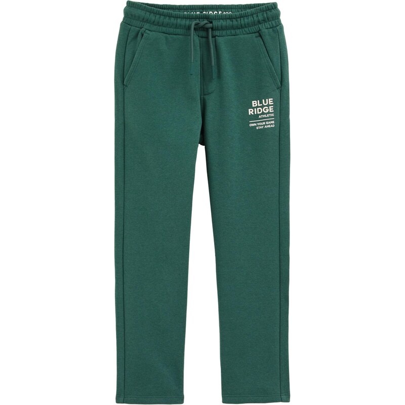 WE Fashion Nohavice béžová / tmavozelená 65884077