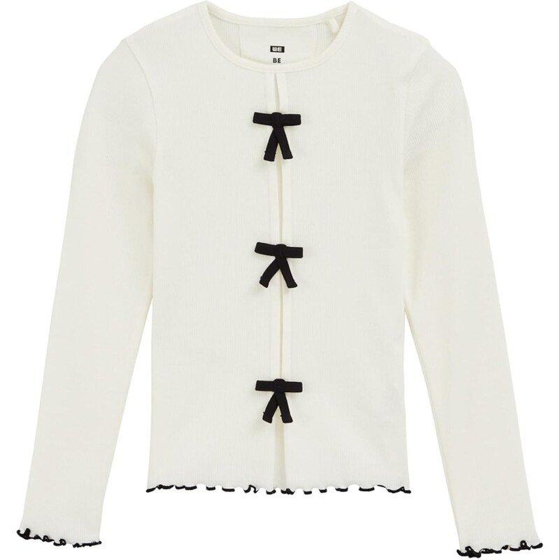 WE Fashion Tričko čierna / šedobiela 65657550