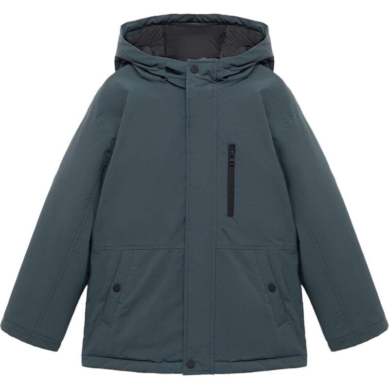 MANGO KIDS Zimná bunda Pablo modrozelená 65253523
