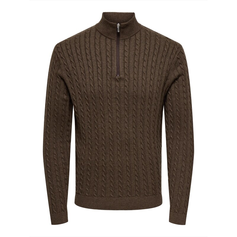 Only & Sons Sveter ONSLoui čokoládová 65861719