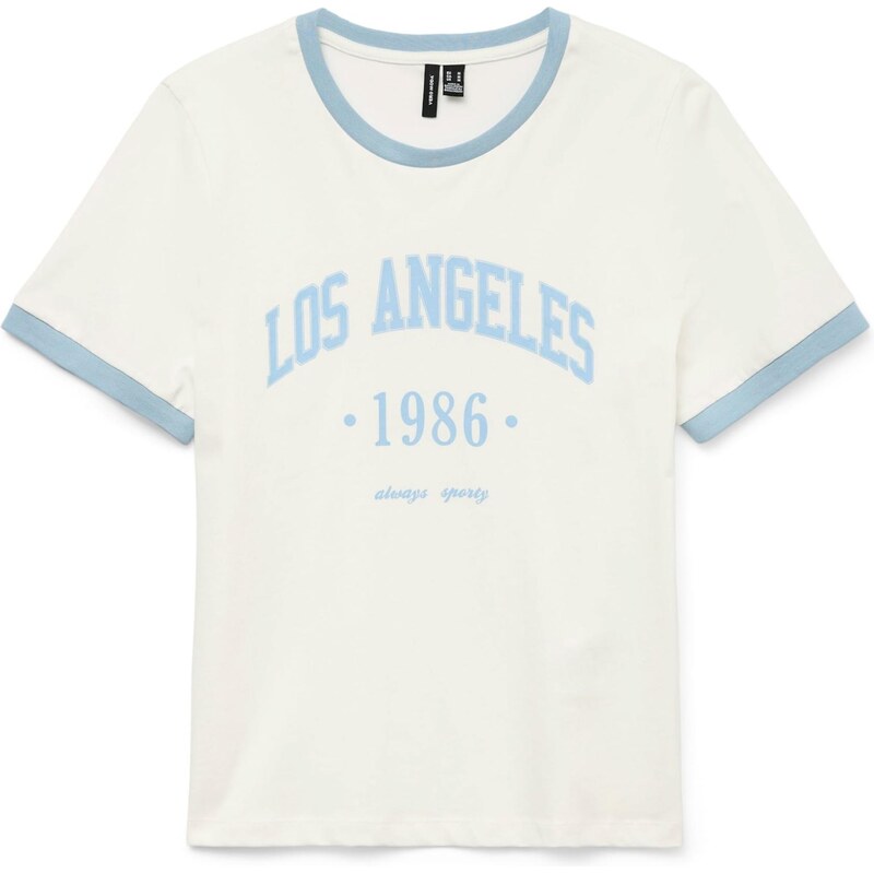 VERO MODA Tričko VMALIA svetlomodrá / biela 65890614