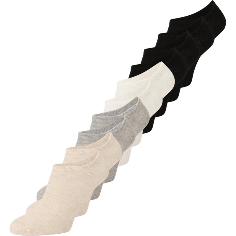 ABOUT YOU Ponožky Asta béžová / sivá / čierna / biela 65559367