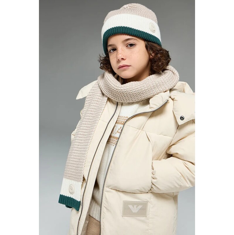 Detská čiapka s prímesou vlny Emporio Armani 65252508