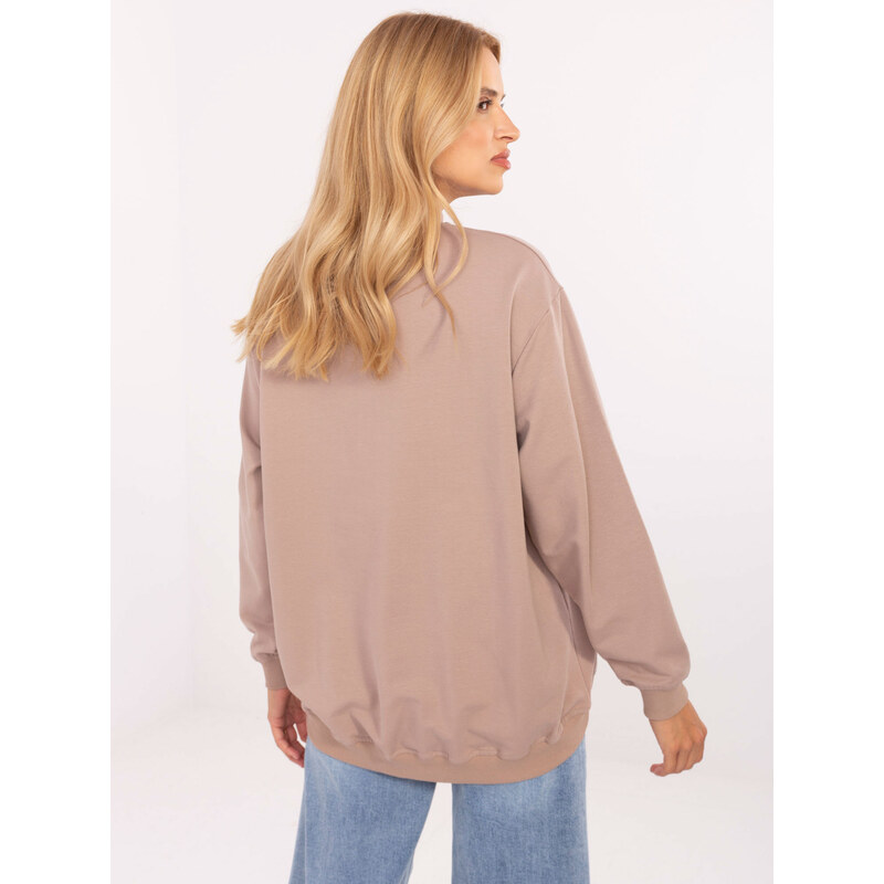 BASIC Feel Good Sweatshirt-RV-BL-5185.79P-dark beige 65255602