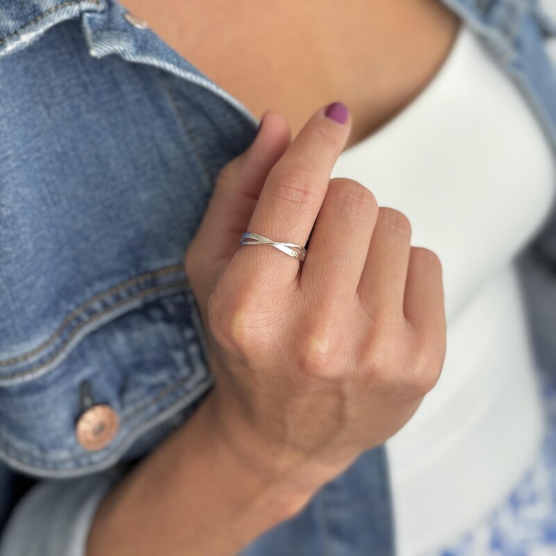 MAJYA Strieborný prsteň nastaviteľný bez kamienka AVE 10320 64581498