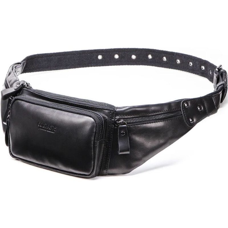 Contacts pánska kožená ľadvinka Čierna 65226681