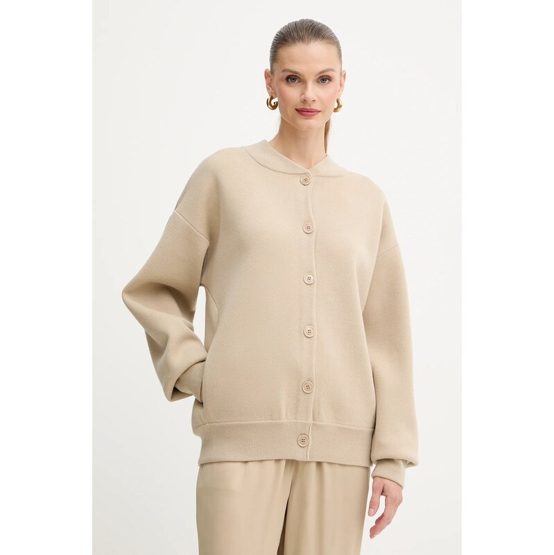 Vlnený kardigán BOSS Famirta 65261143