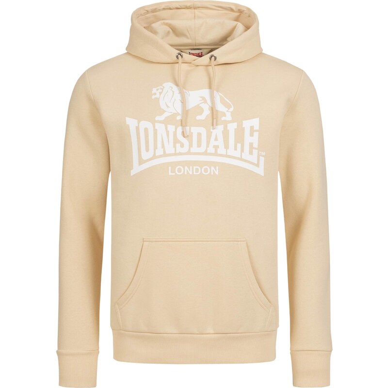 LONSDALE Mikina SHERBORNE piesková / biela 60869538