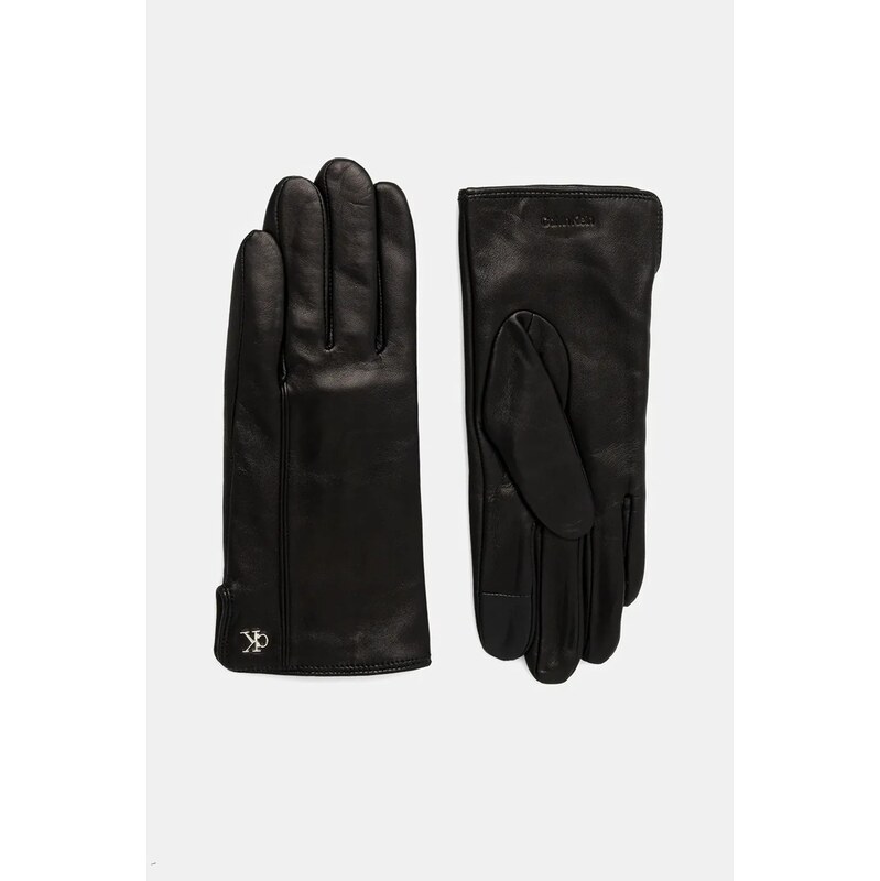 Kožené rukavice Calvin Klein 65261970