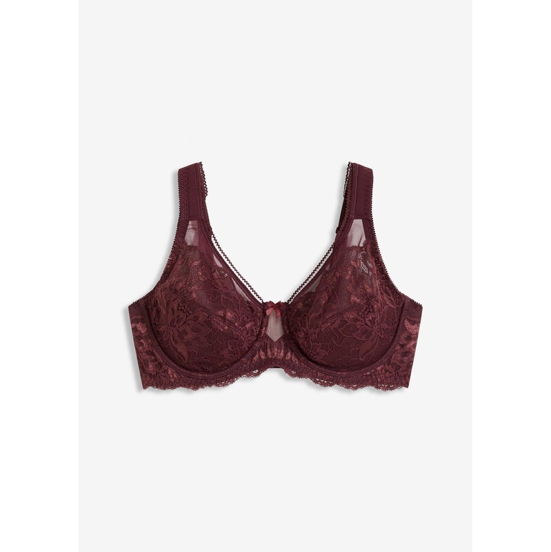 bonprix Podprsenka minimizer s vystuženými ramienkami, farba hnedá 65262394