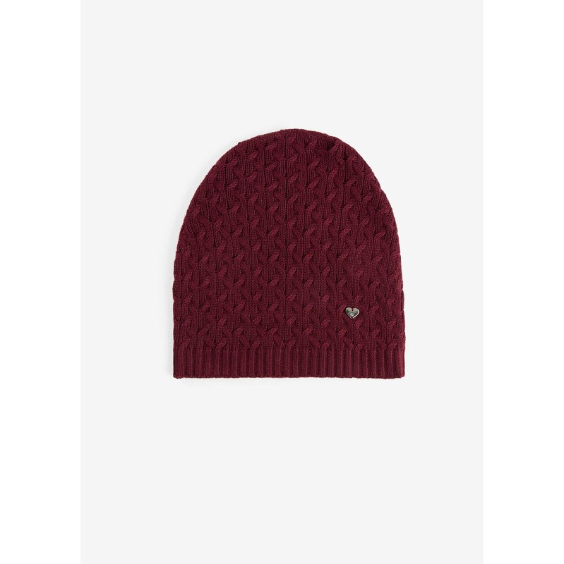 bonprix Čiapka s podielom kašmíru, farba červená 65262641