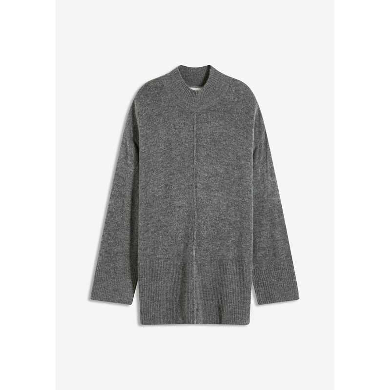 bonprix Oversize-pulóver, farba šedá 65262746