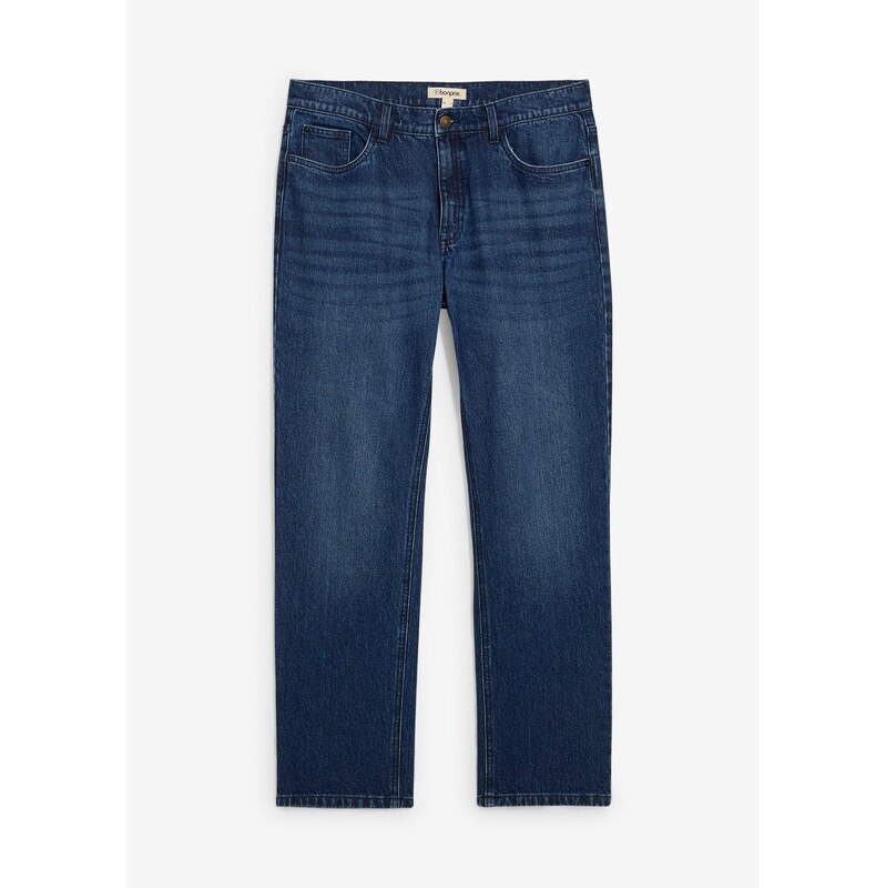 bonprix Strečové džínsy, Relaxed Fit, rovné, farba modrá 65262820