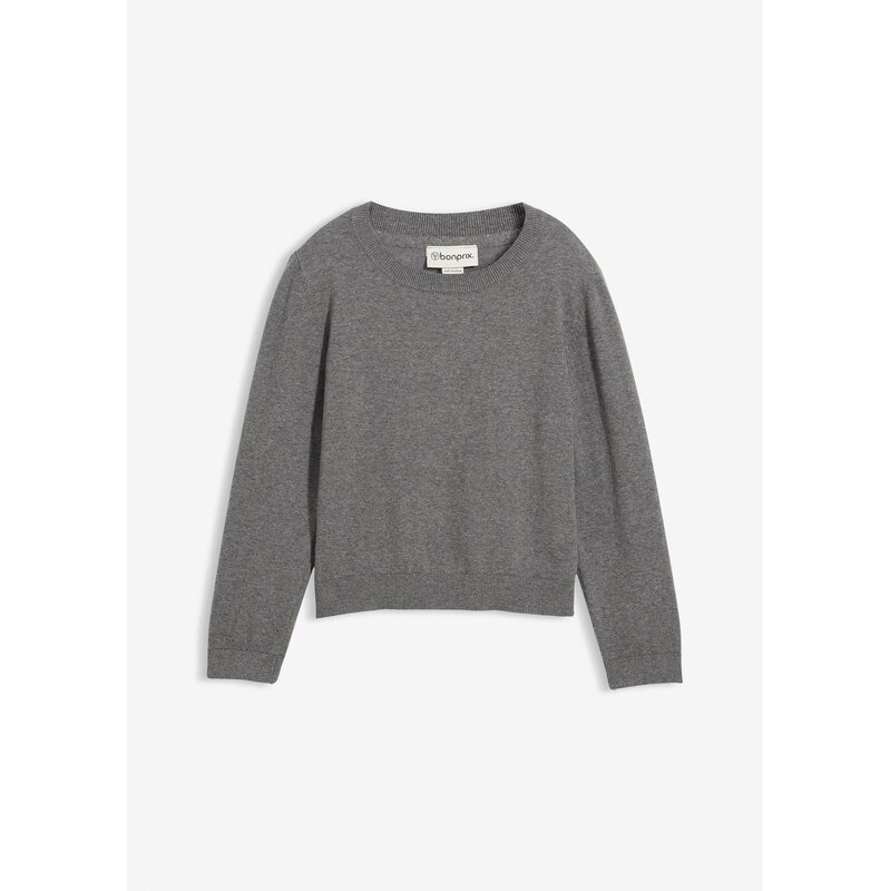bonprix Jemne pletený pulóver, farba šedá 65262821