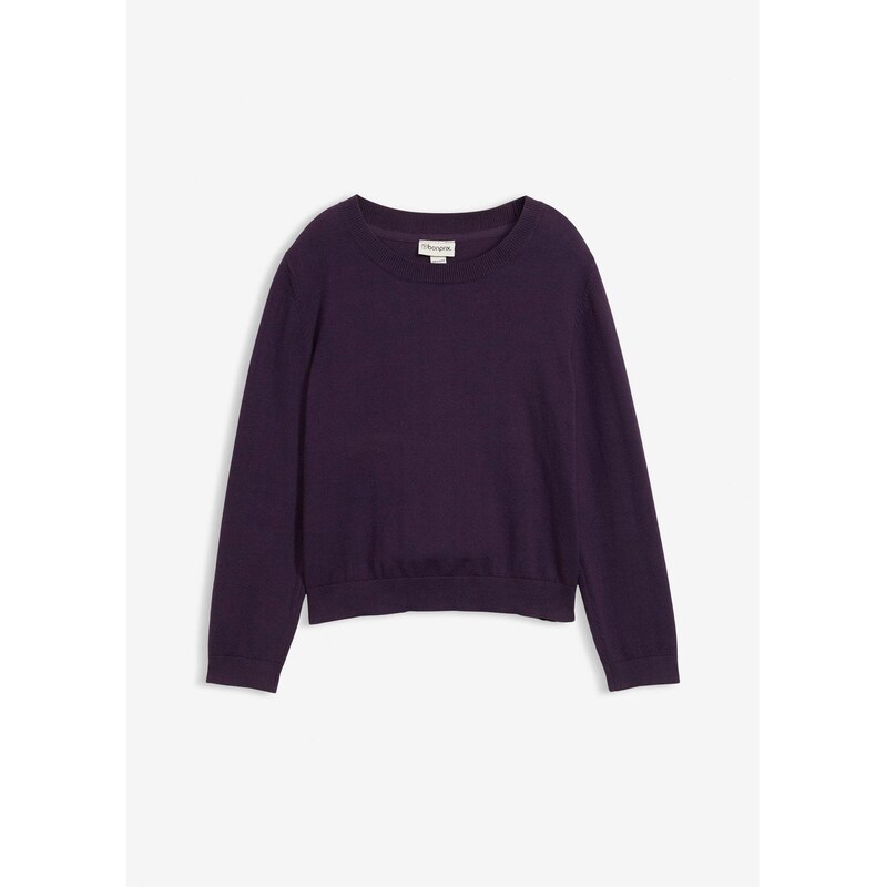 bonprix Jemne pletený pulóver, farba fialová 65262822