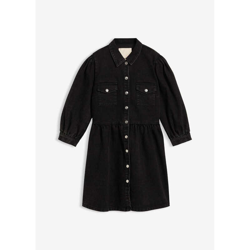 bonprix Džínsové šaty, farba čierna 65262949