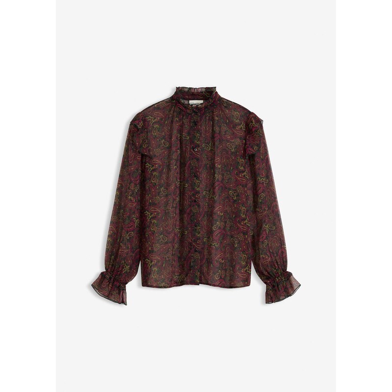 bonprix Šifónová blúzka, farba čierna 65263050