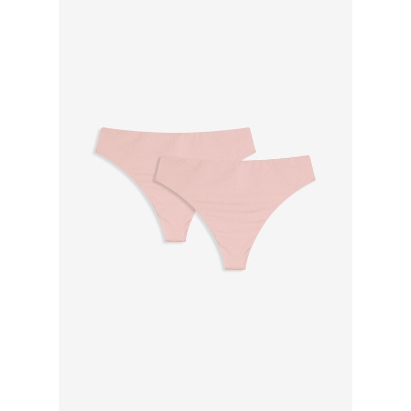 bonprix Nohavičky string s vysokým pásom, z ligotavého materiálu (2 ks 64798989