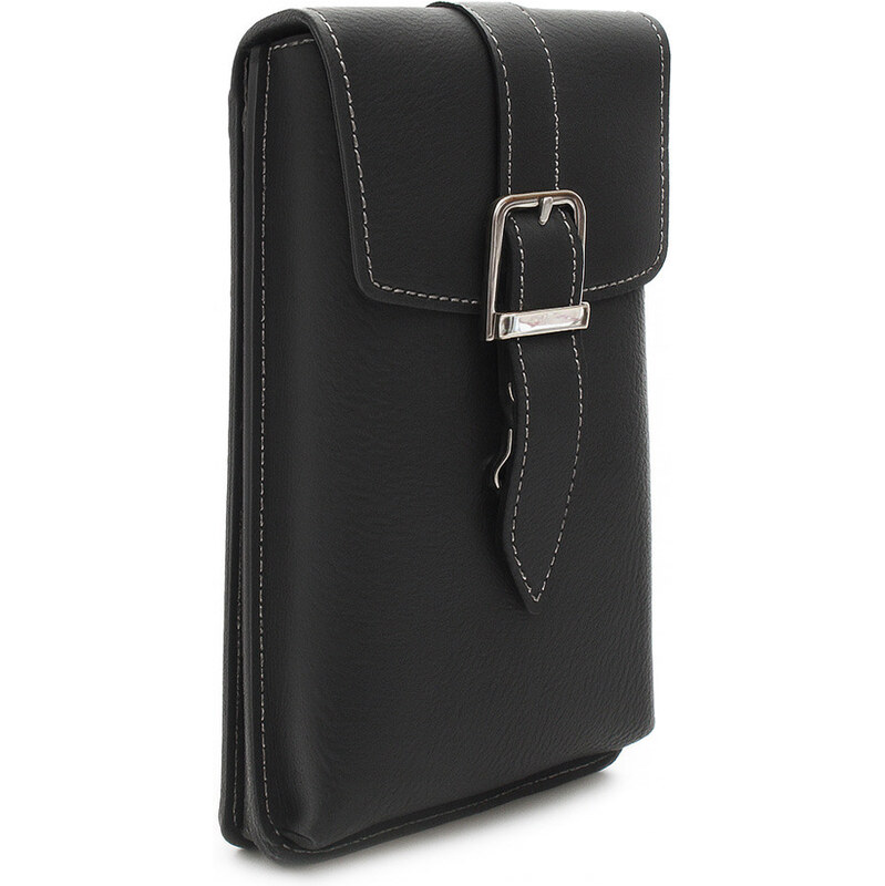 Arwel Čierne pánske kožené púzdro na mobil 611-3401A-60 65279815