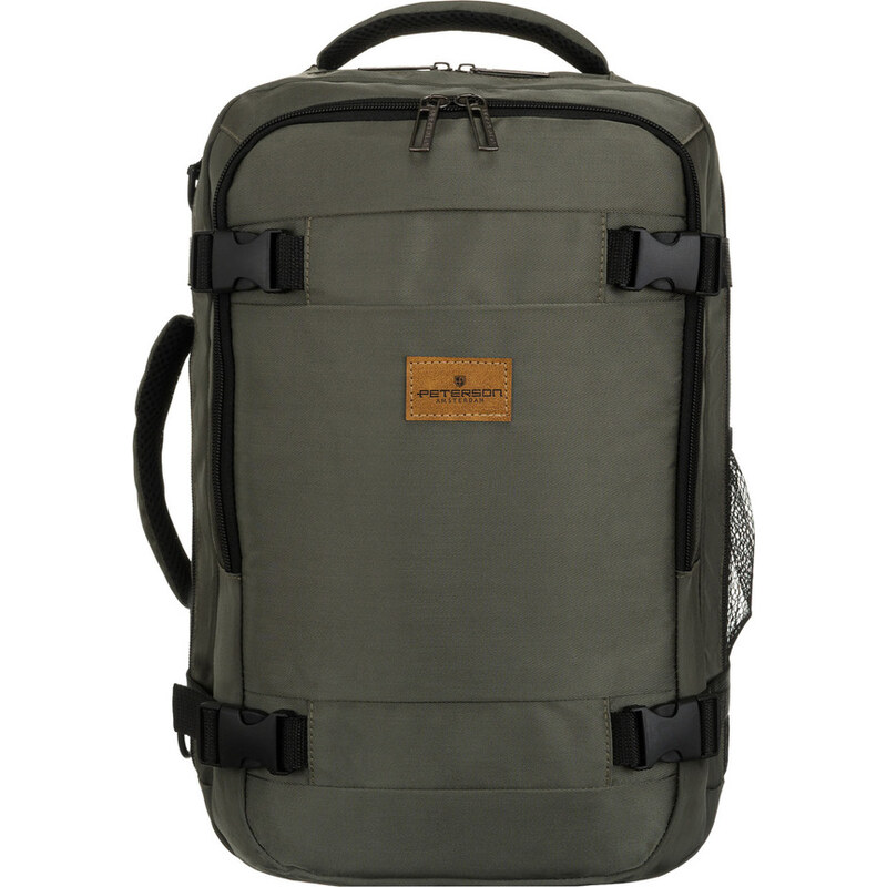 Peterson Tmavosivý cestovný batoh s priedušnými popruhmi 40x25x20 cm 65265262