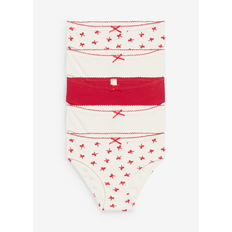 bonprix Nohavičky z vrúbkovaného materiálu, so saténovou mašličkou (5 65386687