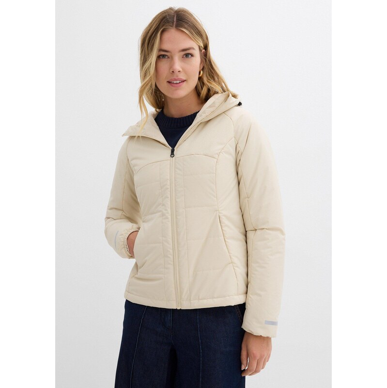 bonprix Prešívaná bunda, farba béžová 65262555